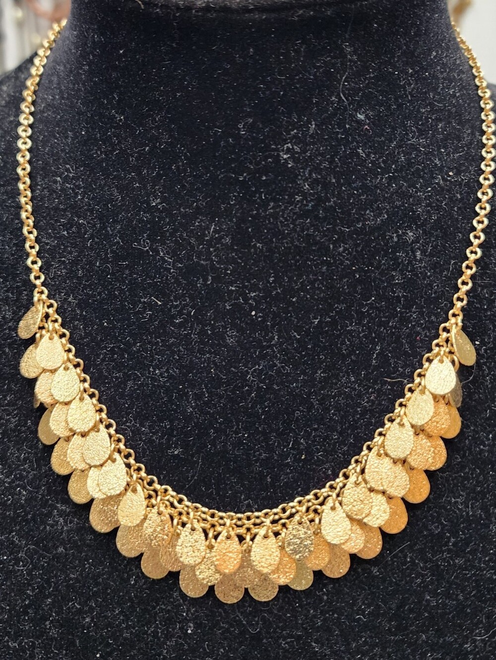 Bancroft Multi-Strand Necklace Gold Tone Chain Mail New NWT 17" 3" Extender